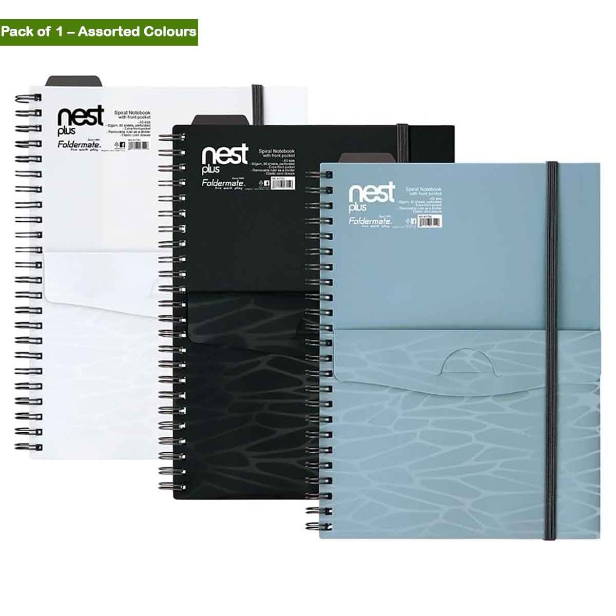 Foldermate A5 80GSM 80 Sheet Nest Plus Regular Colour 1 Subject ...