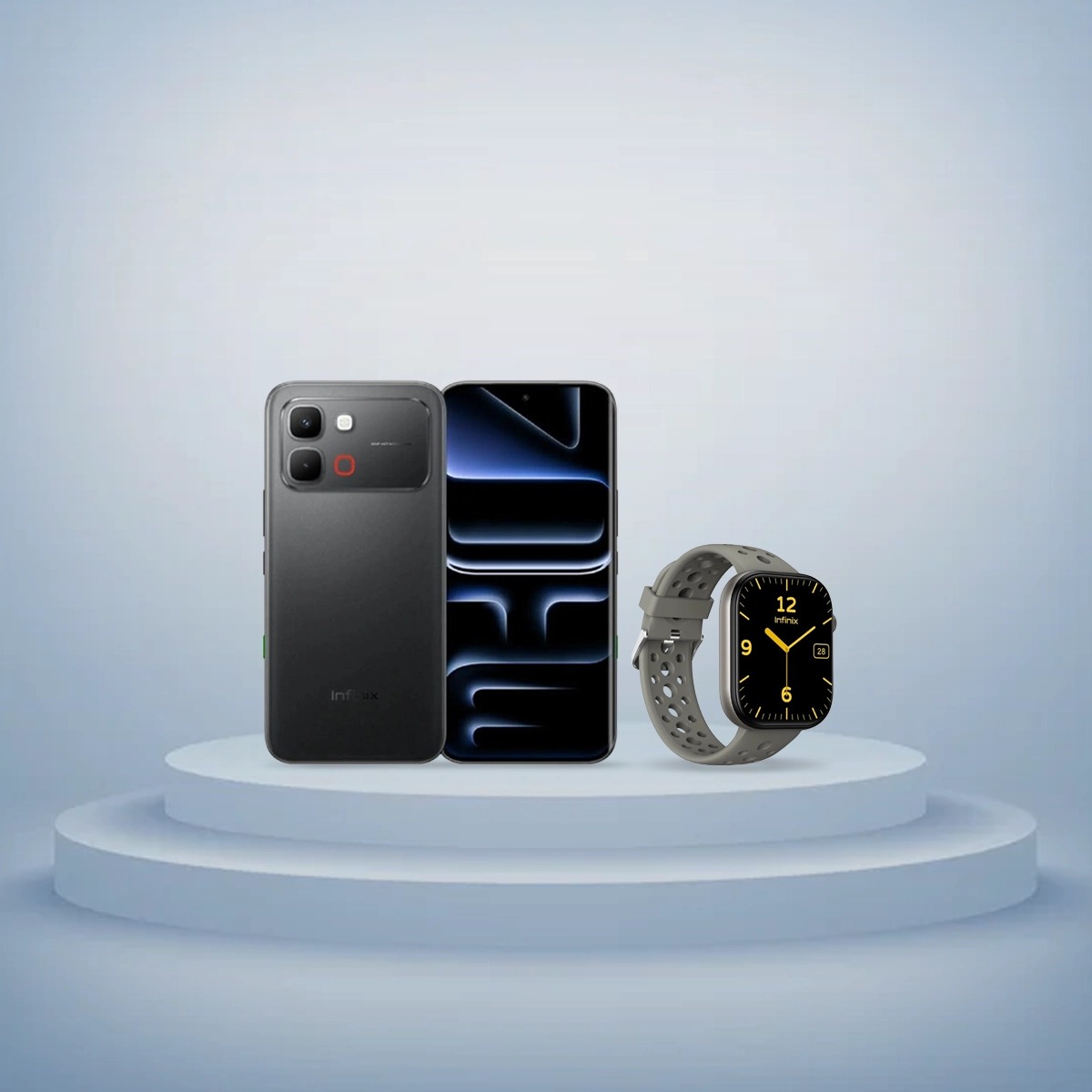 انفينيكس Note Edge جوال بتقنيه 5G بنظام اندرويد مع باقه ساعه H4 الذكيه