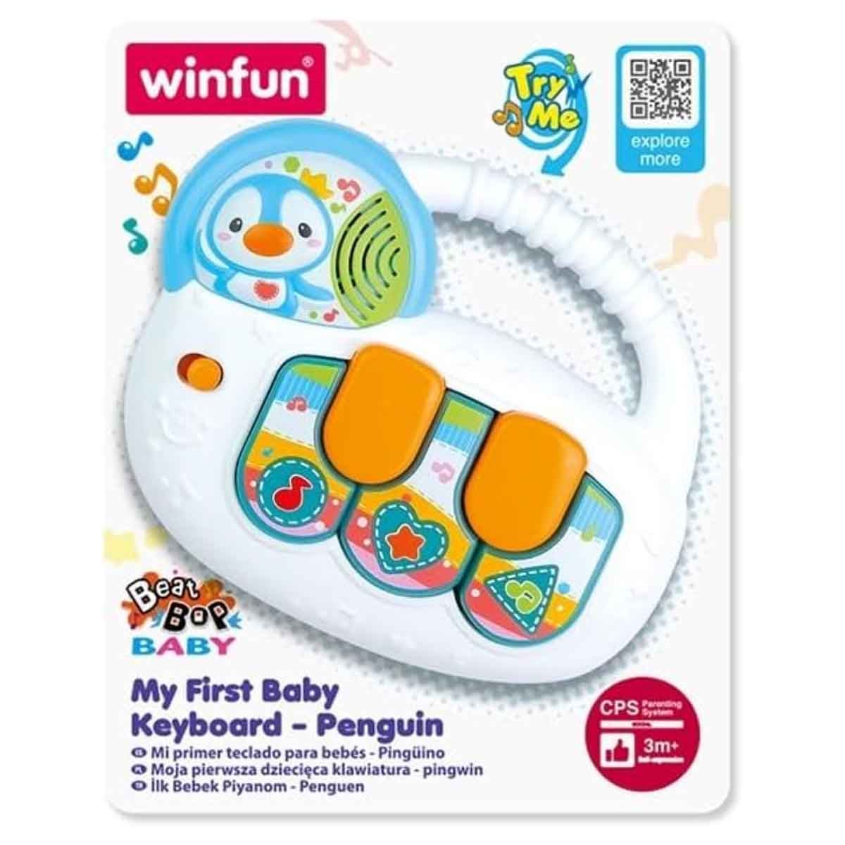 Winfun Penguin 6-in-1 My First Baby Keyboard Toddler, 0-2 Years|The Kanaa