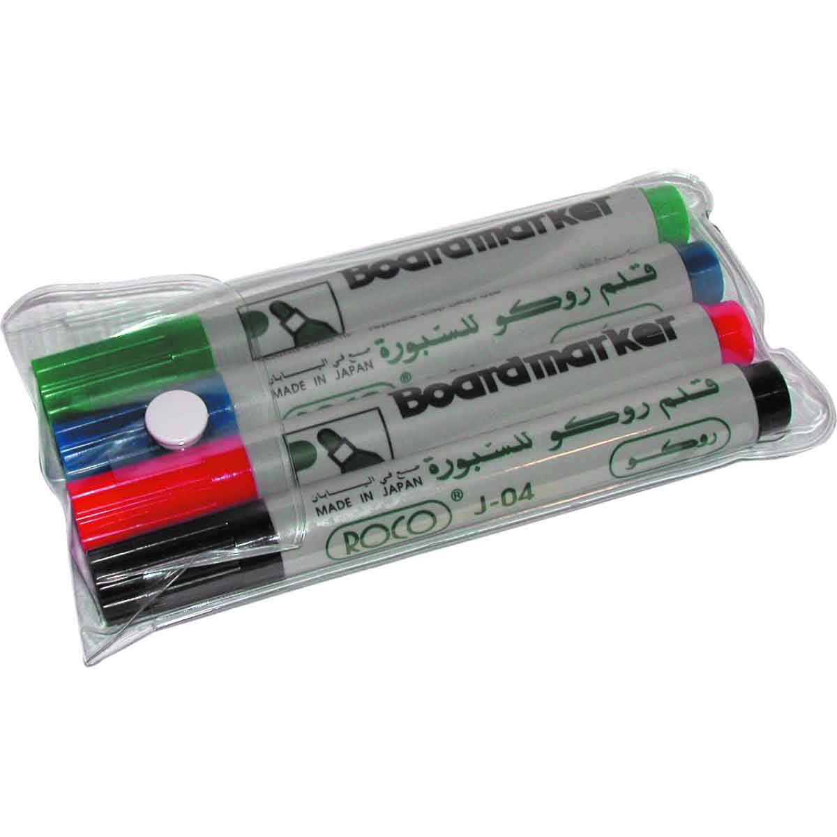 Roco 1.5-3mm Round Tip Assorted Color Whiteboard Marker Set|The Kanaa